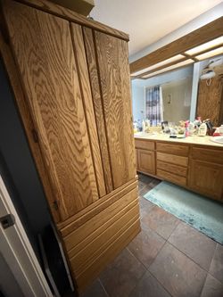 Oak armoire