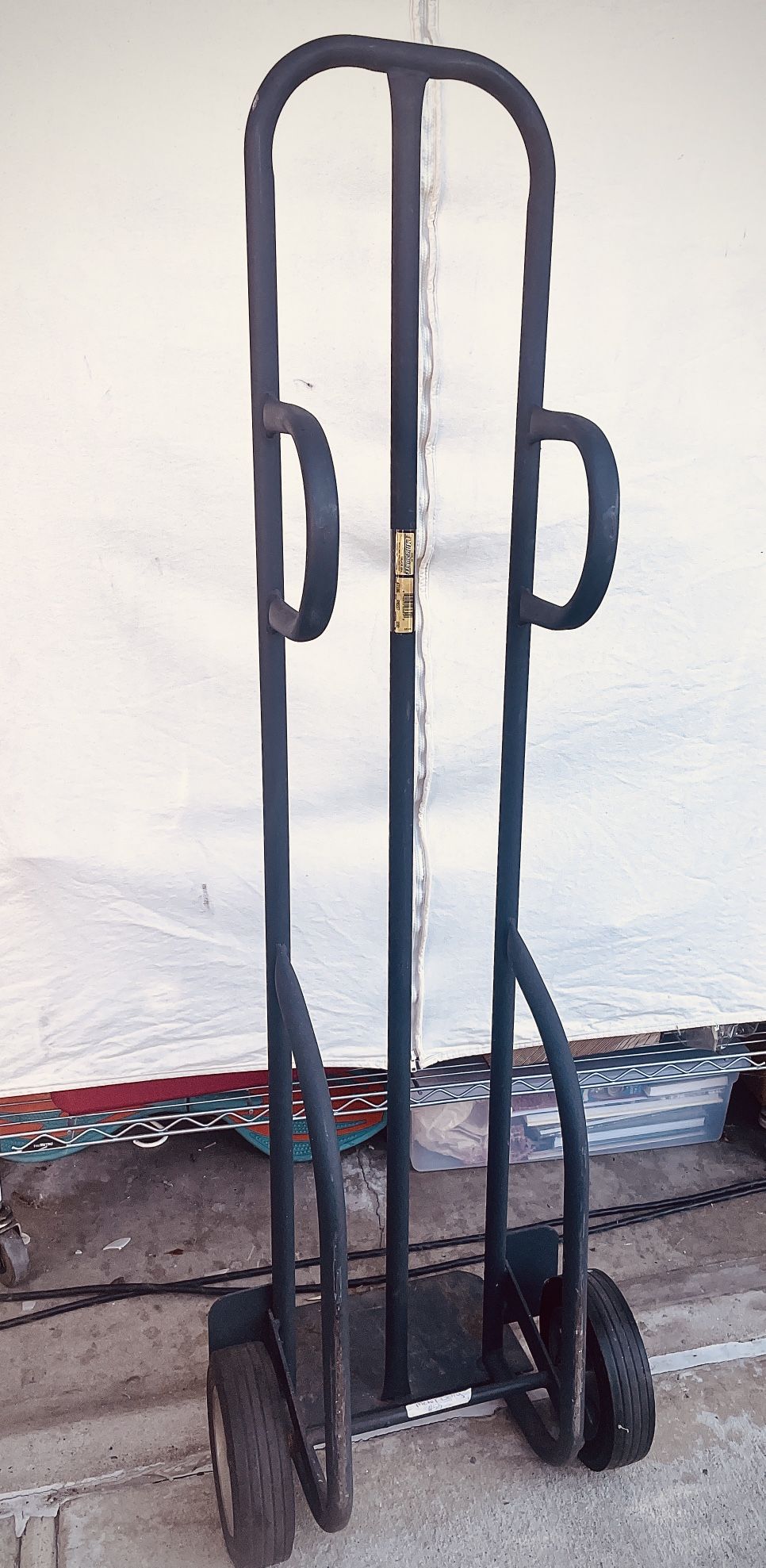 HANDLE TRUCK Dollie DUAL LOOP Heavy Duty 56” 600lbs 8" TIRES By Milwaukee Co.