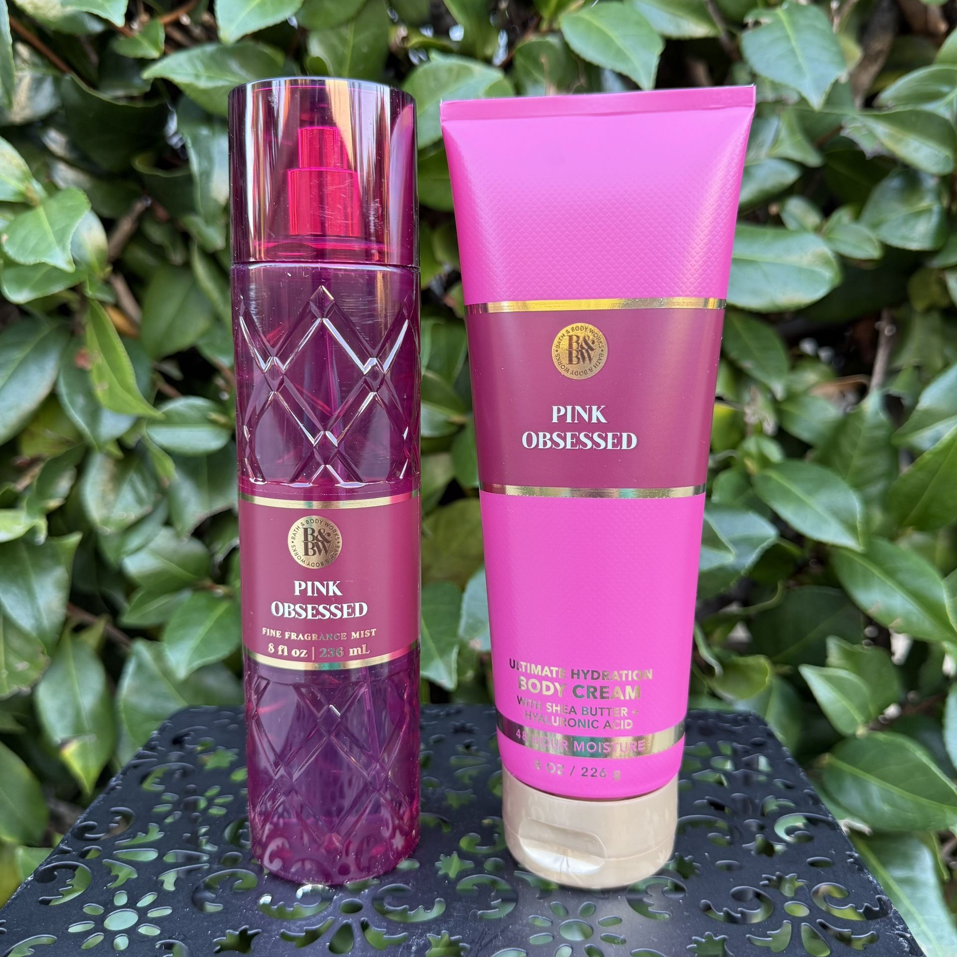 Pink Obsessed Bath & Body Works Body Cream & Mist Set
