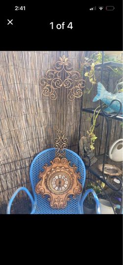 Needs new battery box Syroco large wall clock MCM