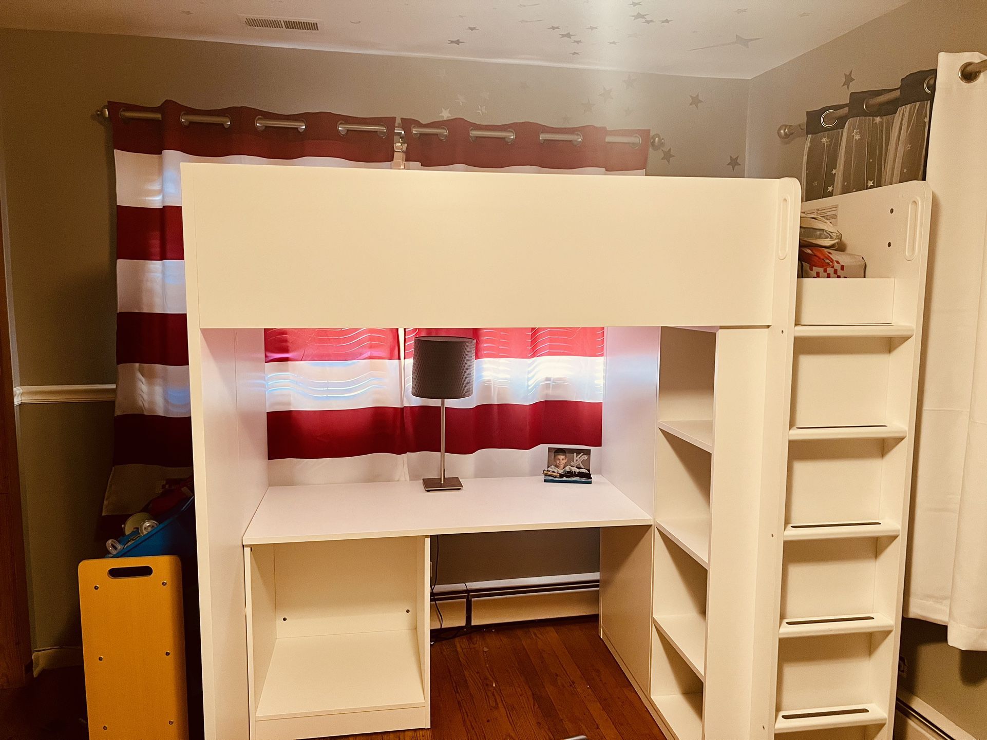 IKEA Twin Loft Bed With Desk and Storage