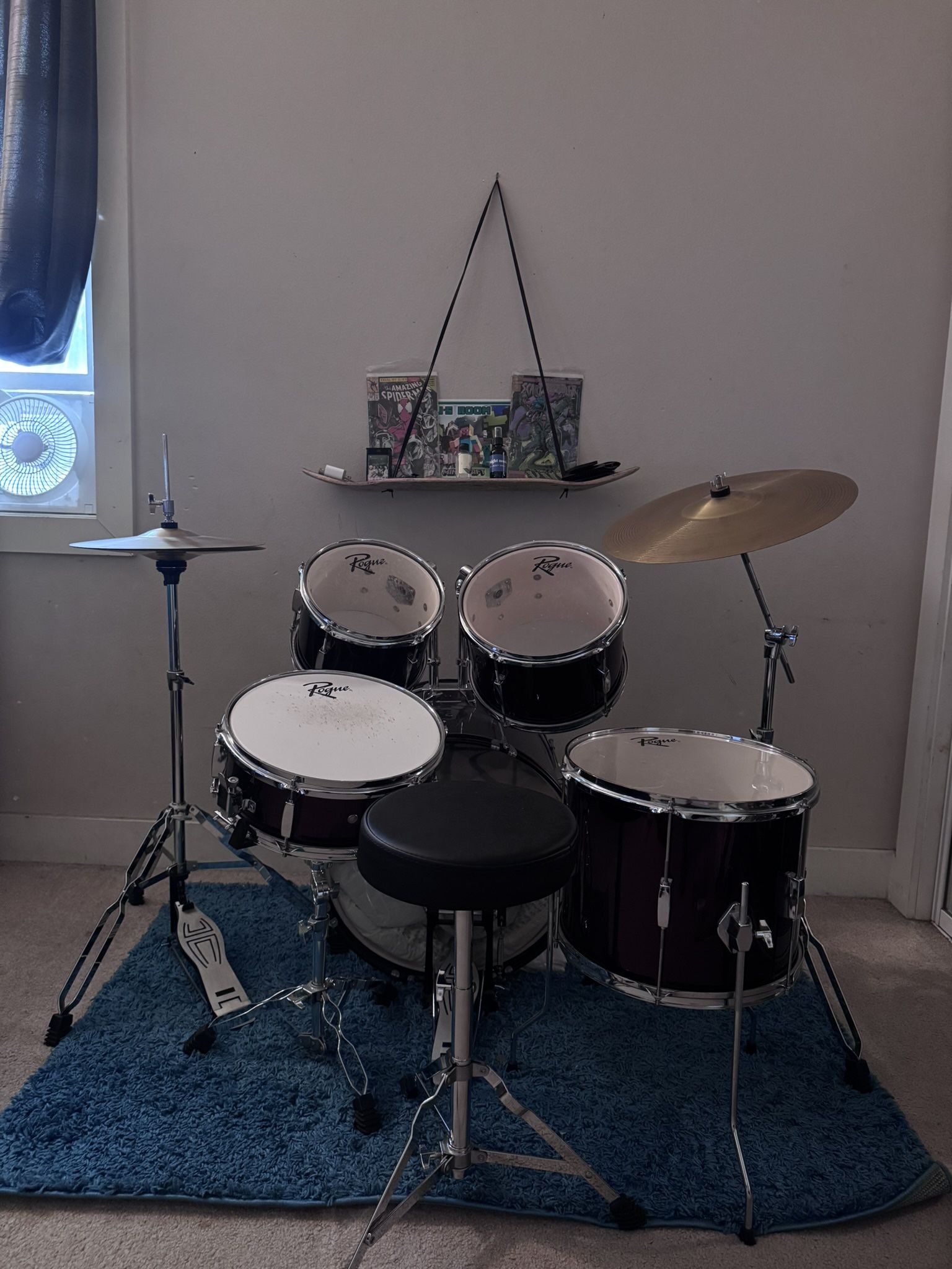 Rouge 5-piece complete drum set