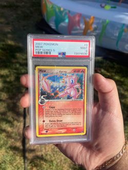 Pokemon mew pop series 5 holo inverted back error Psa 9 *mislabeled*