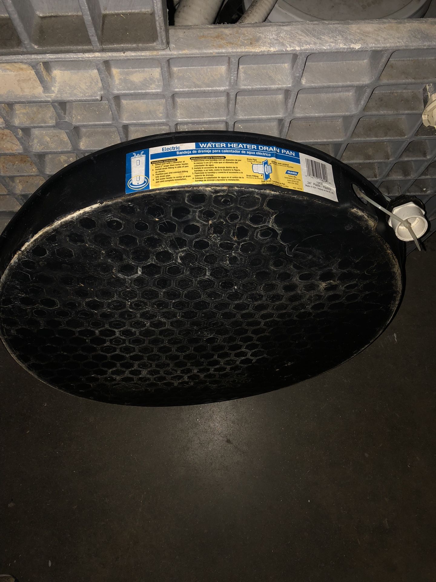 24” Water Heater Drain Pan