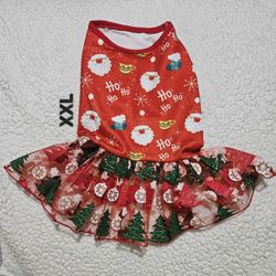Dog Or Puppy Christmas Dress New XXL
