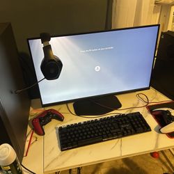 Gaming Pc And Table And Monitor 