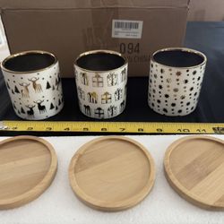 $15 3pk Christmas planters!