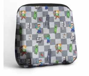 Minecraft Character Print Zip Pouch