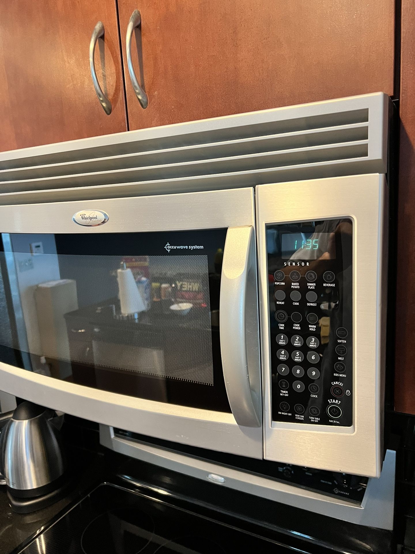 Whirlpool Gold Microwave Hood Combination w/Instant Defrost and 1.8