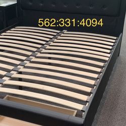 Black Storage Queen Bed With Nice Orthopedic Supreme Mattress Included  
