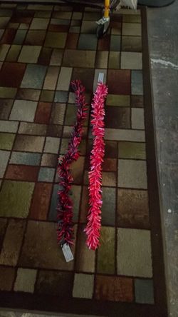 Handmade garland lights up
