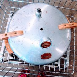 Vintage National Canner Pressure Cooker 16 quarts Stove old no.7 Cast Aluminum+ accessories

