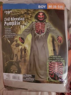 Bleeding pumpkin costume