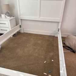 Bed ,mattress, Nightstand 