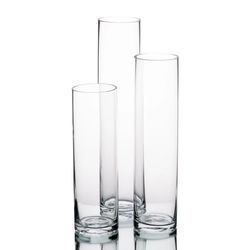Cylinder Vases Various Sizes $15 Each