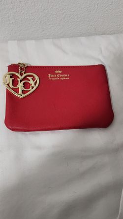 Juicy Couture Red Zip Pouch Wristlet