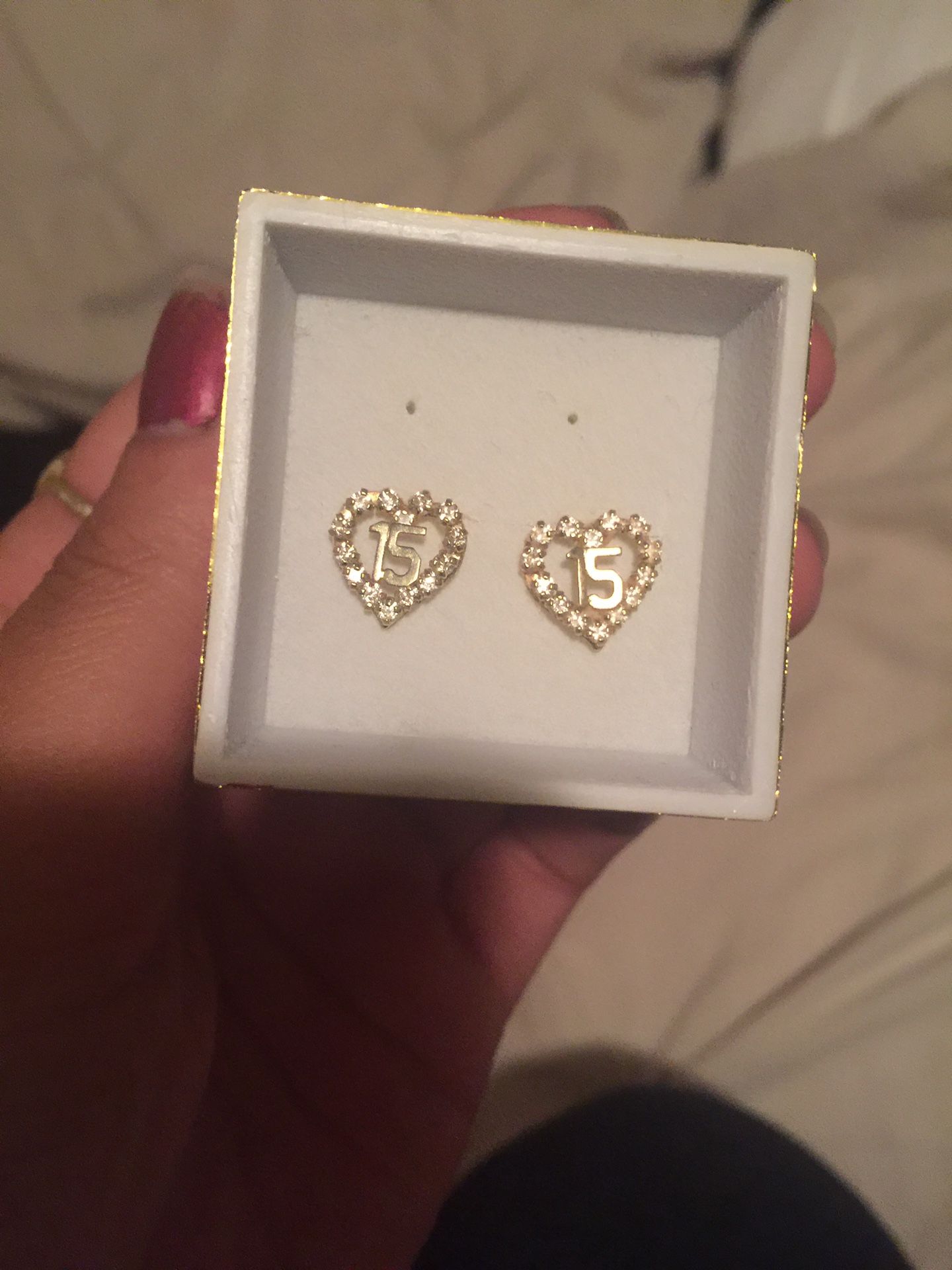 Quince earring 14k gold