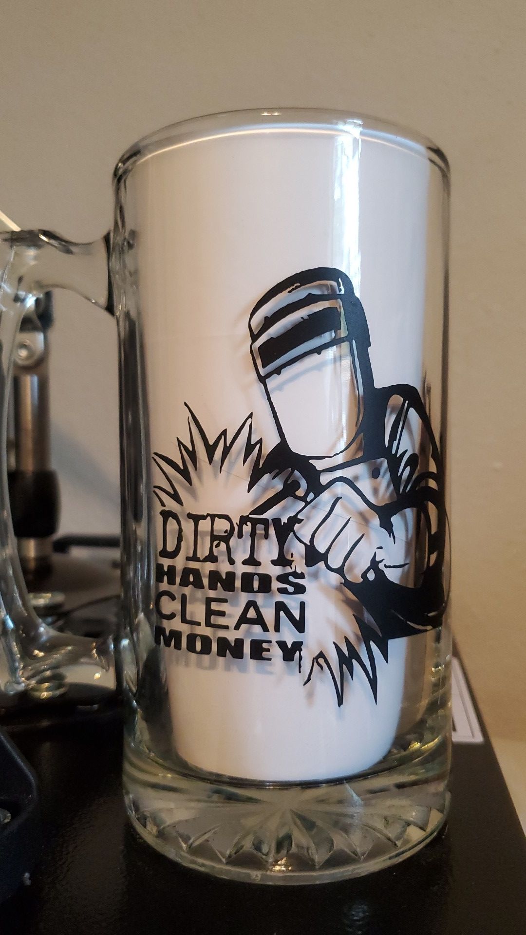 Welder's beer mug (vaso personalizado de soldador para la caguama)