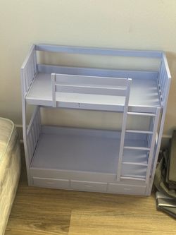 Light blue Doll Bunk Bed