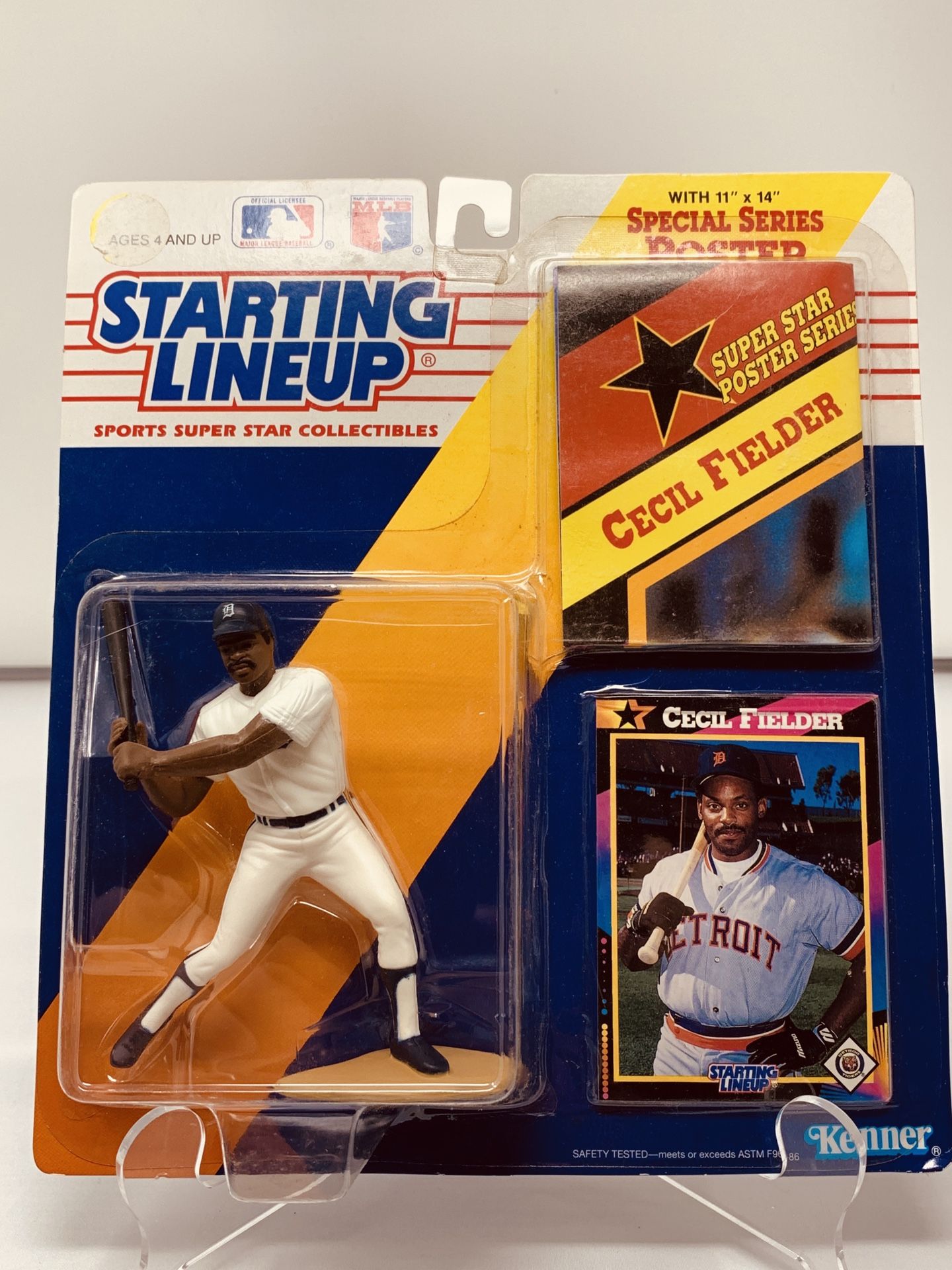 Vintage MLB STARTING LINEUP DETROIT TIGERS LEGEND CECIL FIELDER ACTION FIGURE (BRAND NEW)