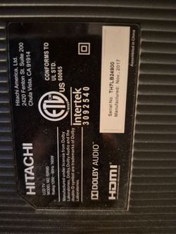 55" Hitachi TV