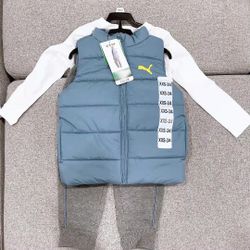 Kids Puma Purffer vest Set(Boys)