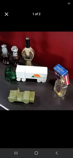 Vintage Avon Decanter Lot — Cars, Ship Gear Shift, Lincoln