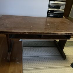 Vintage Child’s School Desk And Chair