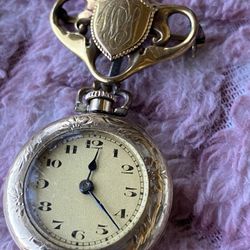 1909 Beautiful Elgin Pendent Lady Pocket Watche