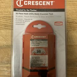 Crescent Hook Utility Blade Dispenser Pack (35-Piece)