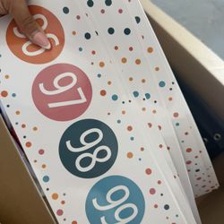 Large Number Line, Date , Whiteboard Rods 