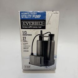 💧 Everbilt 1/3 HP Automatic Utility Pump – 27 GPM