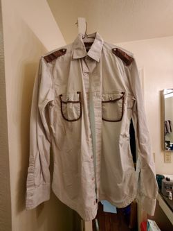 Rare Vintage Men's Small Cotton Cowboy Shirt