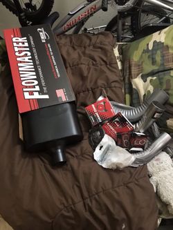 Flowmaster 40delta 2” inlet and outlet. Multiple elbows vary in size clampsetv