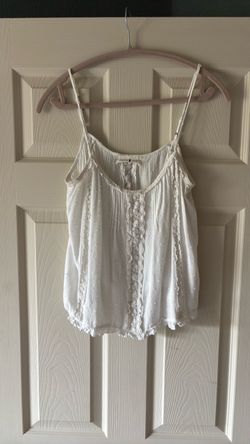 White Lace Cami Tank Top M