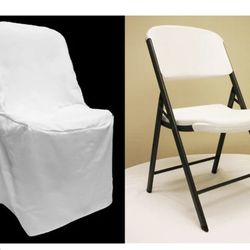 200–250 White Chair Covers – Bulk Sale – Event/Wedding