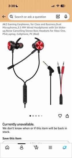 Brand new unopened box gaming earphones