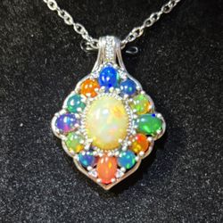 Genuine Opals Necklace