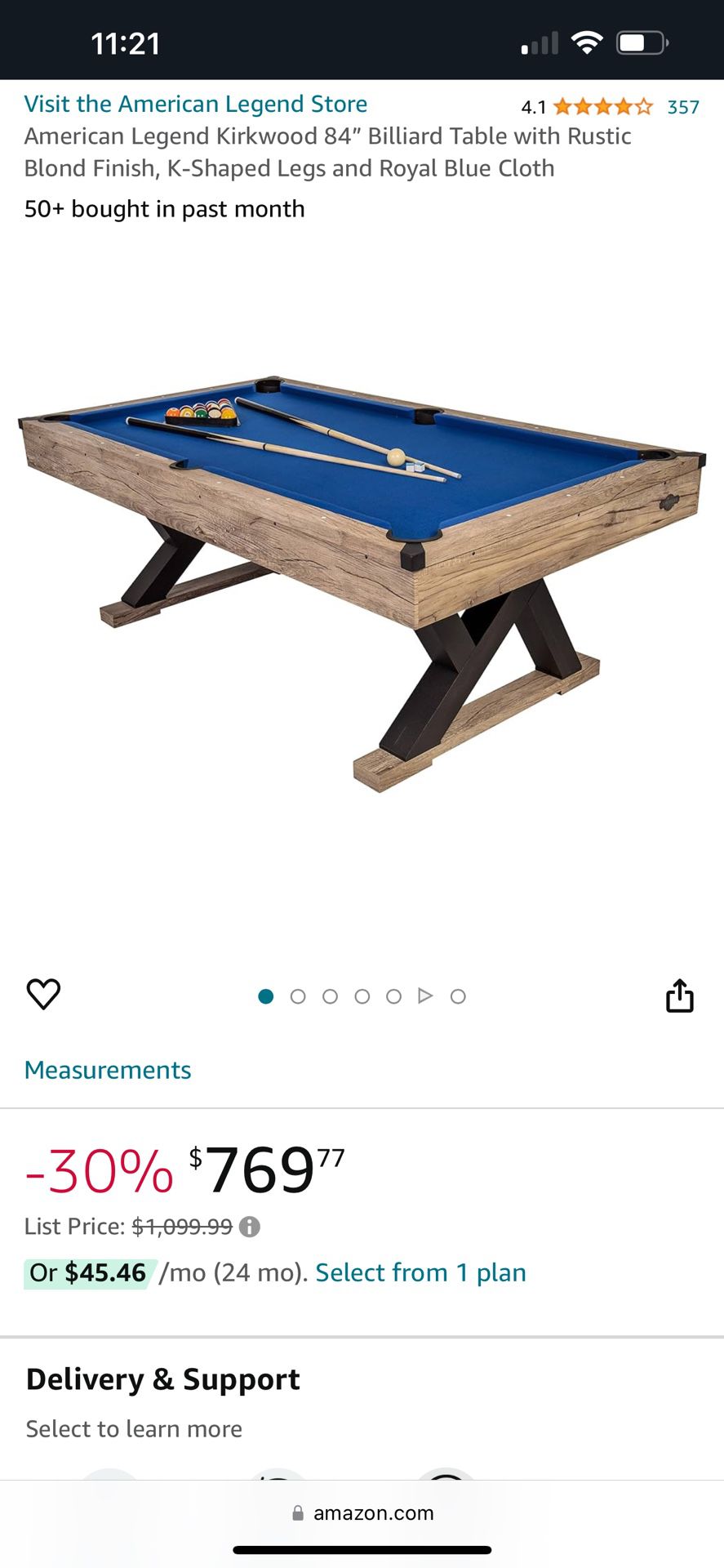 Pool Table w All Accessories 