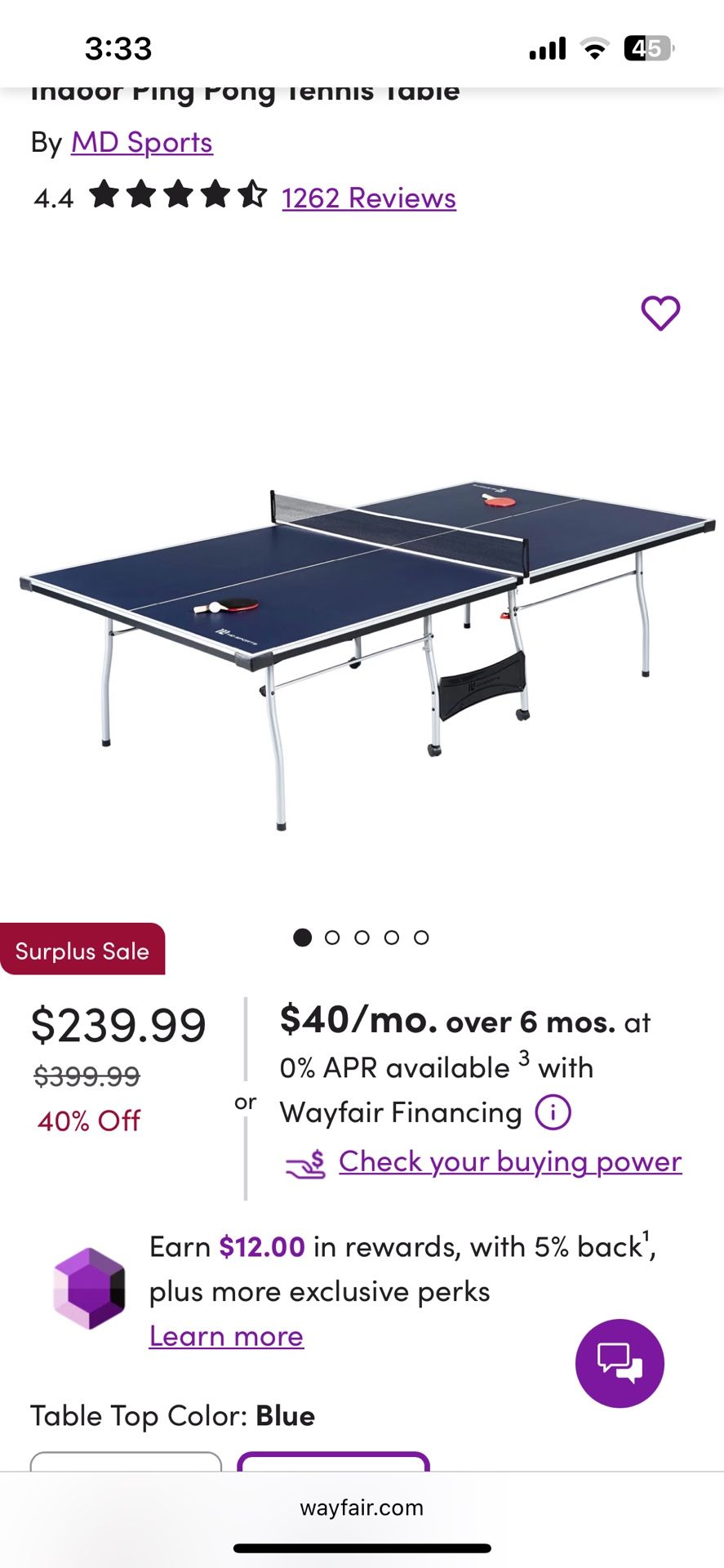 Ping Pong Table