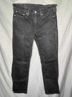 Levis 514 32x30 Black Denim Jeans