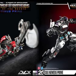 TRANSFORMERS RISE OF THE BEAST OPTIMUS PRIME DLX & NEMESIS PRIME (BBTS EXCLUSIVE)