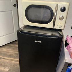 Refrigerator And Microwave 
