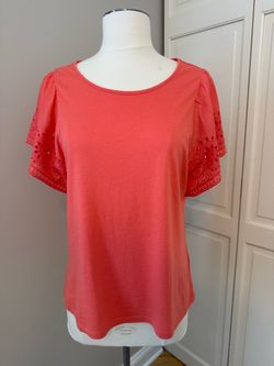 Old Navy Cutwork Sleeve Top Size S