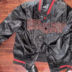 Old Vintage Young& Reckless Bomber Jacket Size M (brand New) Worn 2x 