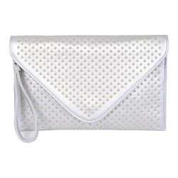 Envelope Clutch with Gold Dots - Elegant and Chic!