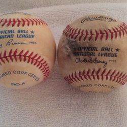 American League Baseball In Vintage Baseballs for sale