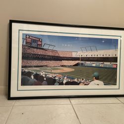 Marlins Stadium Baseball Painting 