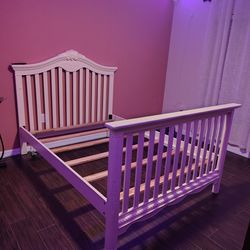 Full size bed frame.