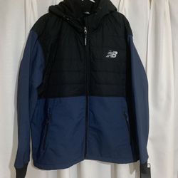 New Men’s Jacket Black And Blue Size 2X Brand New Balance!🌺